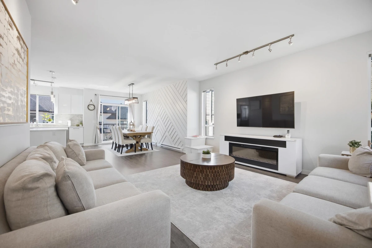 Living Room Photo of 14 3500 Burke Village Promenade, Coquitlam, BC