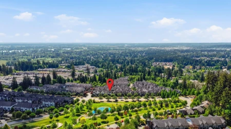 Aerial View of 14 3500 Burke Village Promenade, Coquitlam, BC