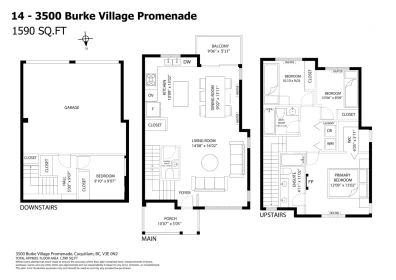 Backyard Photo of 14 3500 Burke Village Promenade, Coquitlam, BC