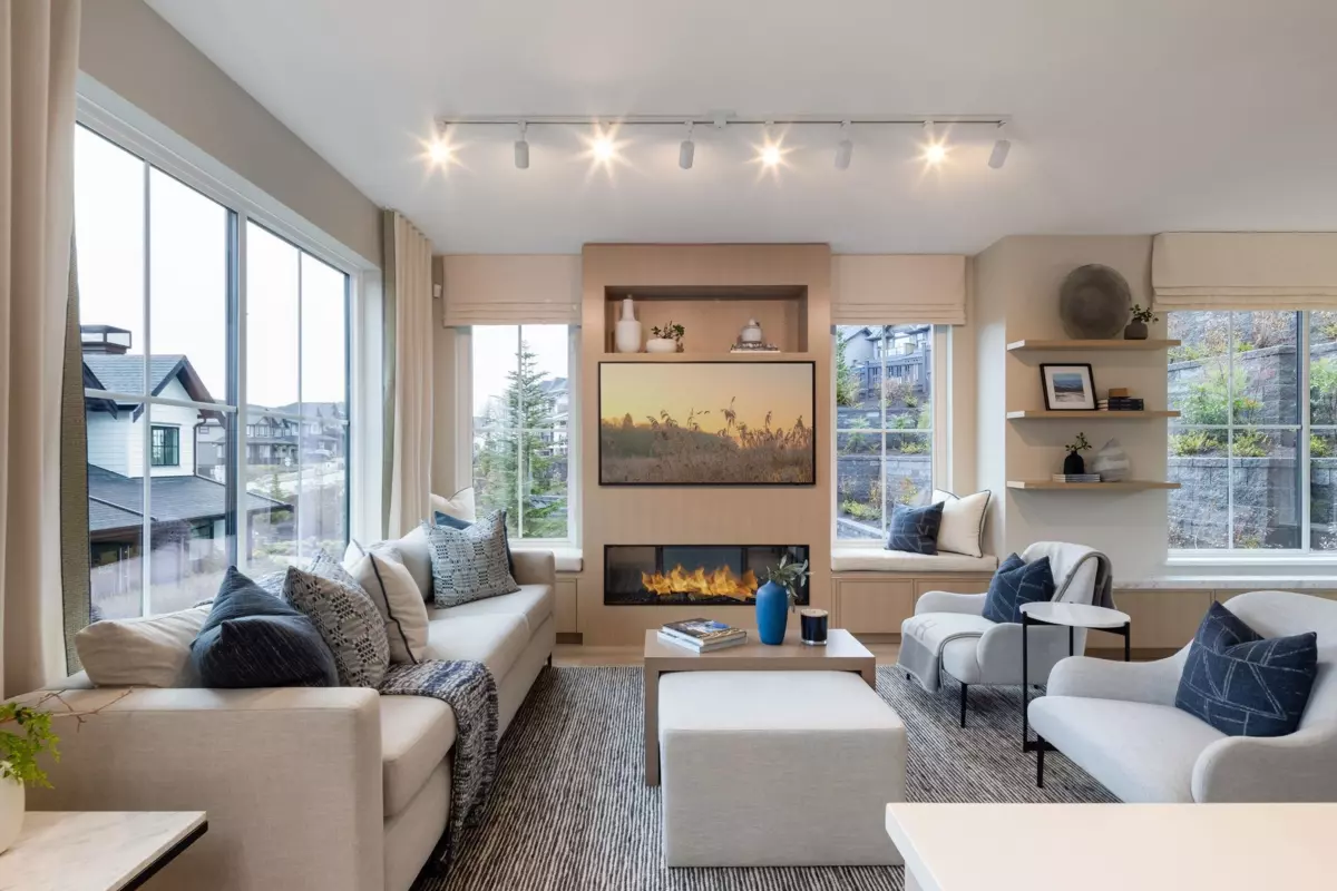 Living Room Photo of 118 3637 Sheffield Avenue, Coquitlam, BC