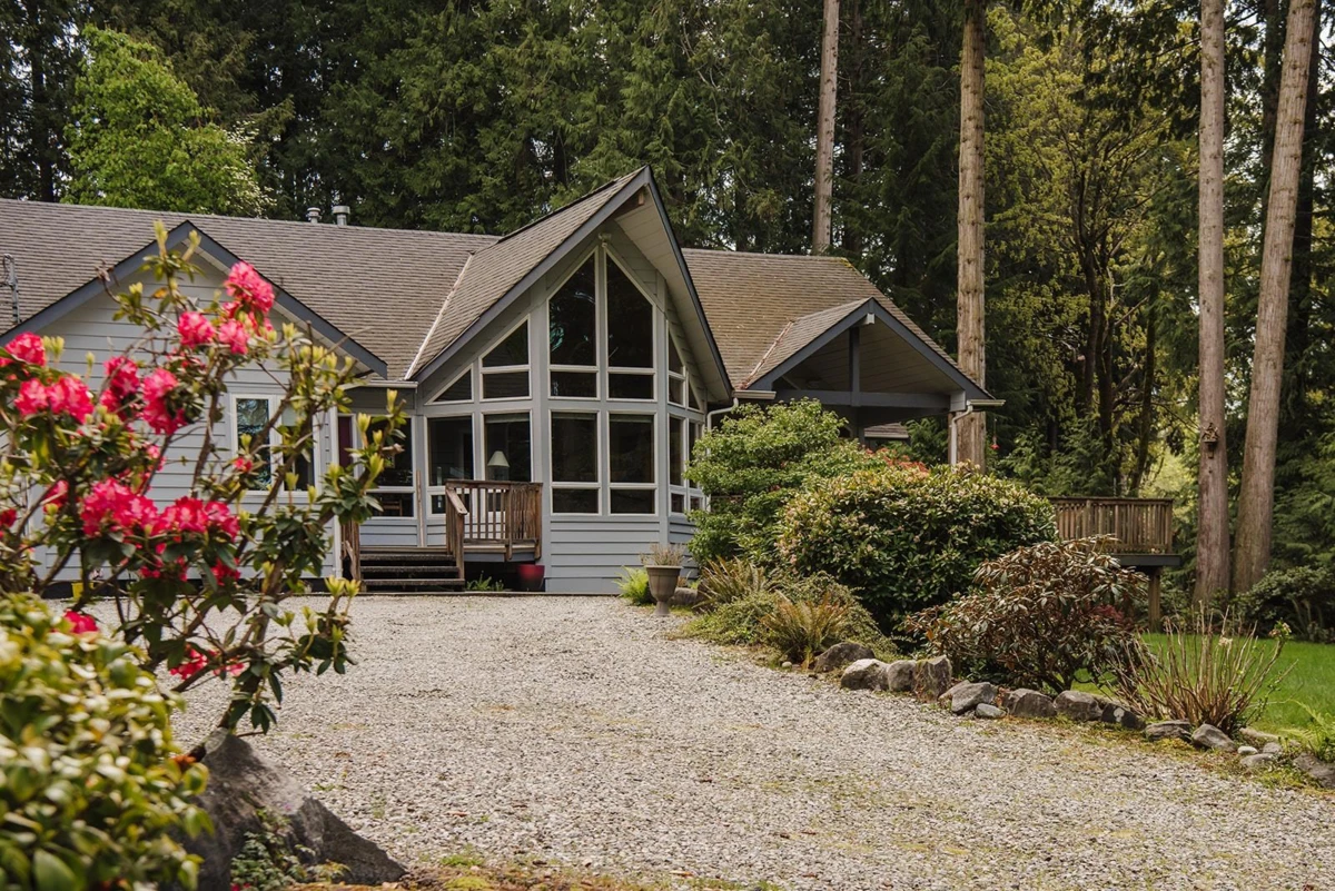Exterior Rear Photo of 1154 Flume Road, Roberts Creek, BC