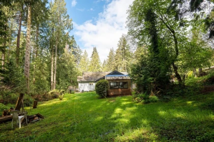Aerial View of 1154 Flume Road, Roberts Creek, BC