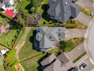 Aerial View of 654 Walnut Place, Coquitlam, BC