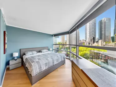 Primary Bedroom Photo of 708 1050 Burrard Street, Vancouver, BC