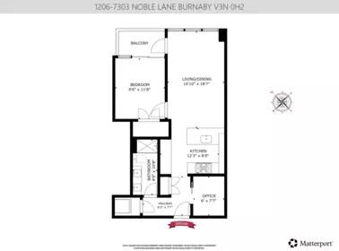 Aerial View of 1206 7303 Noble Lane, Burnaby, BC