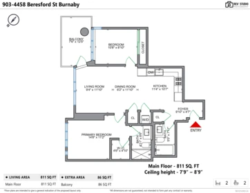 903 4458 Beresford Street, Burnaby, BC, Burnaby — Apartment/Condo for sale