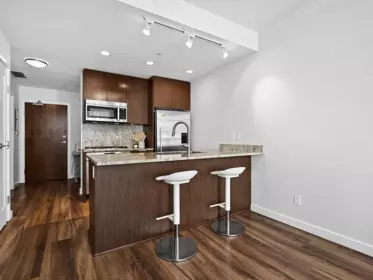 Kitchen Island Photo of 510 8628 Hazelbridge Way, Richmond, BC