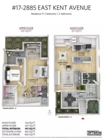 17 2885 E Kent Avenue North, Vancouver, BC, Vancouver — Townhouse for sale