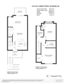 Aerial View of 214 5211 Irmin Street, Burnaby, BC