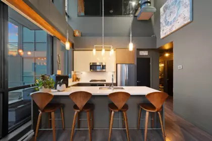 Kitchen Island Photo of 2603 271 Francis Way, New Westminster, BC