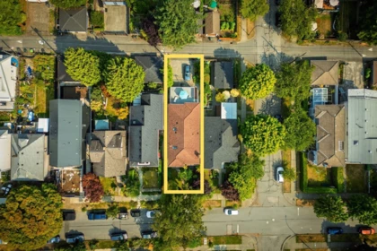 Aerial View of 2183 Napier Street, Vancouver, BC