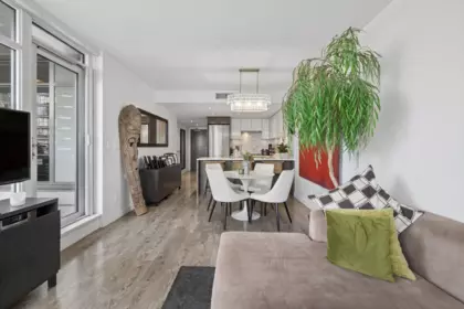 Dining Area Photo of 503 110 Switchmen Street, Vancouver, BC