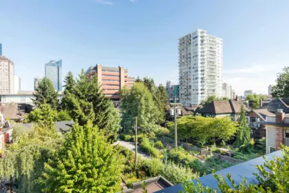Backyard Photo of 2 1152 Comox Street, Vancouver, BC