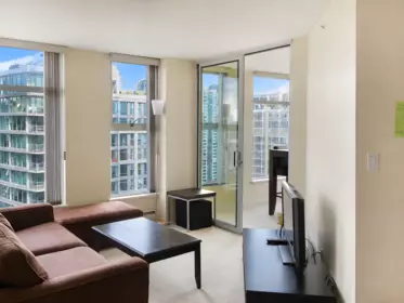 Family Room Photo of 3101 1009 Expo Boulevard, Vancouver, BC
