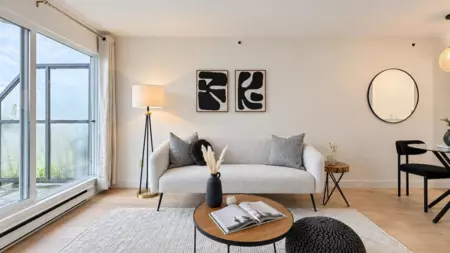 Living Room Photo of 10 1355 W 4th Avenue, Vancouver, BC