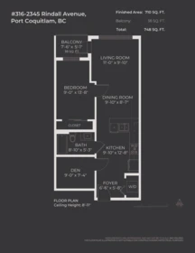316 2345 Rindall Avenue, Port Coquitlam, BC, Port coquitlam — Apartment/Condo for sale
