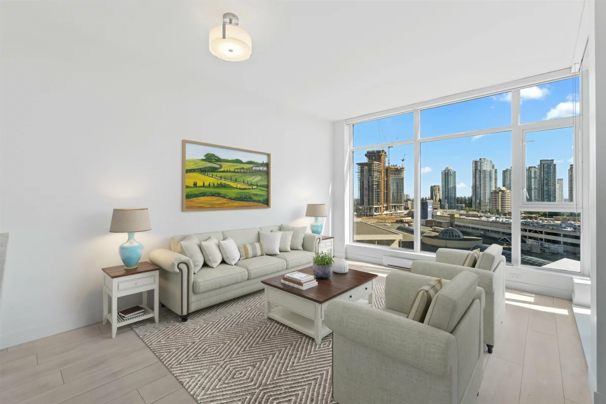 Living Room Photo of 1501 6098 Station Street, Burnaby, BC