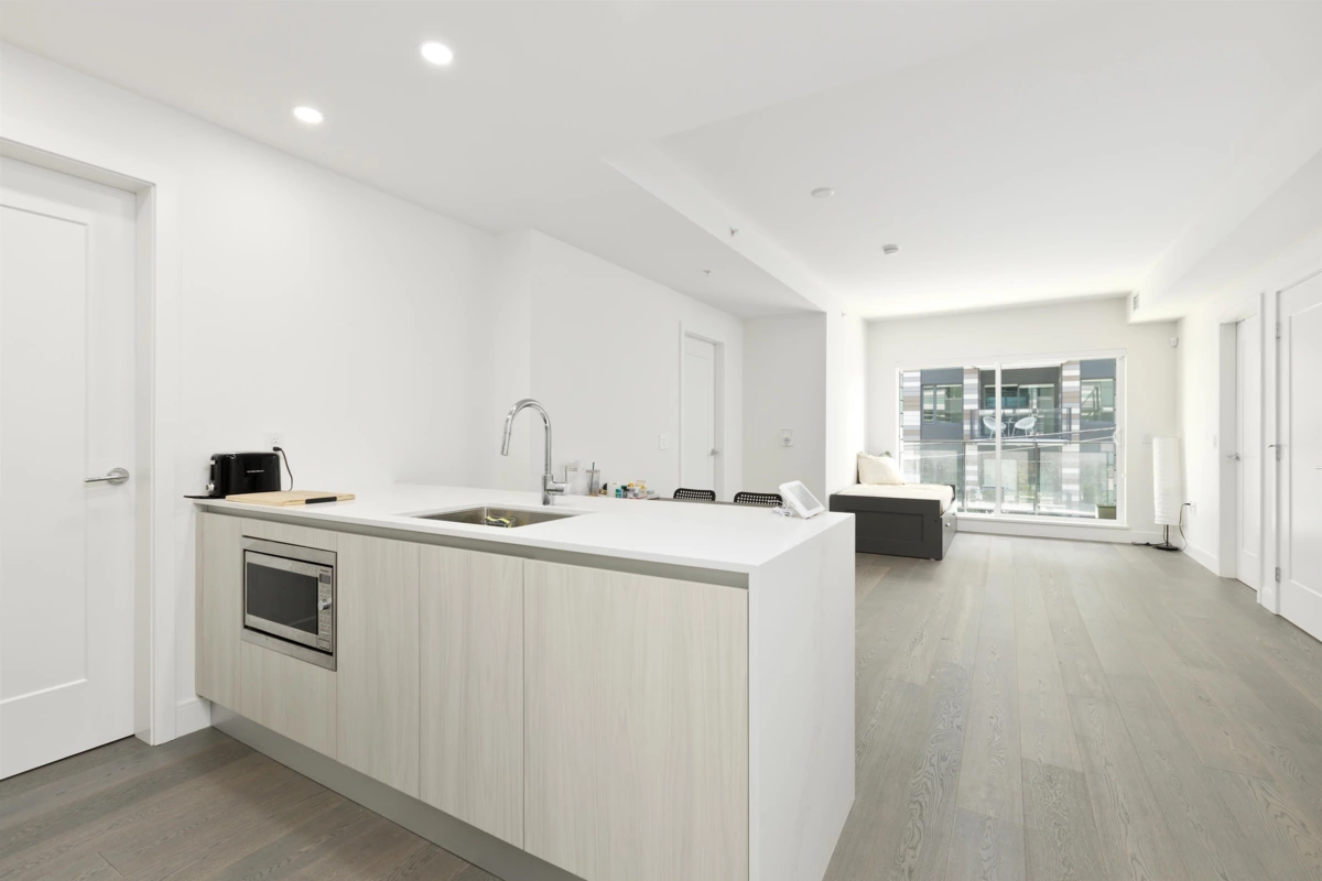 Kitchen Island Photo of 205 488 W 58th Avenue, Vancouver, BC