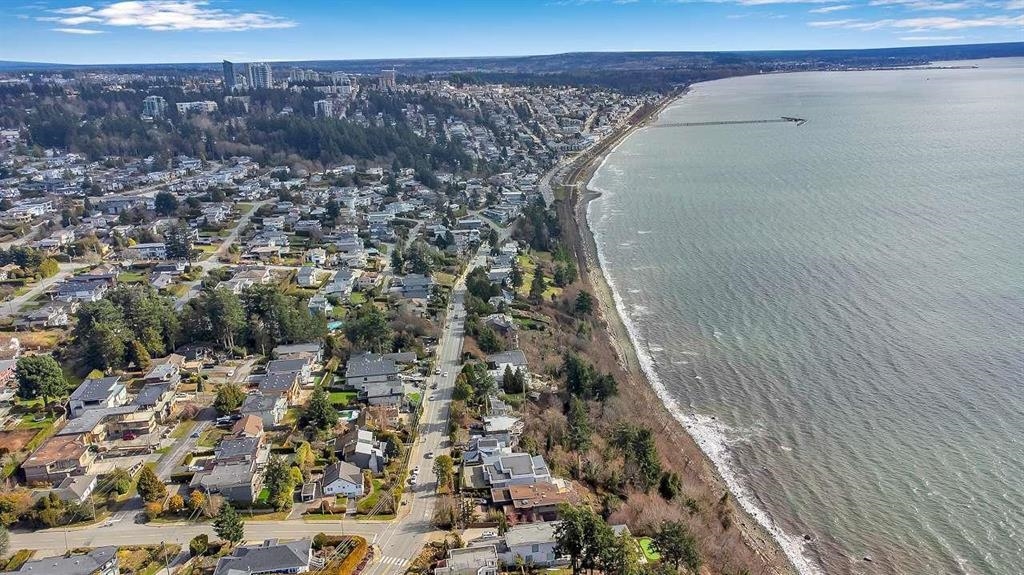 Aerial View of 13915 Blackburn Avenue, White Rock, BC