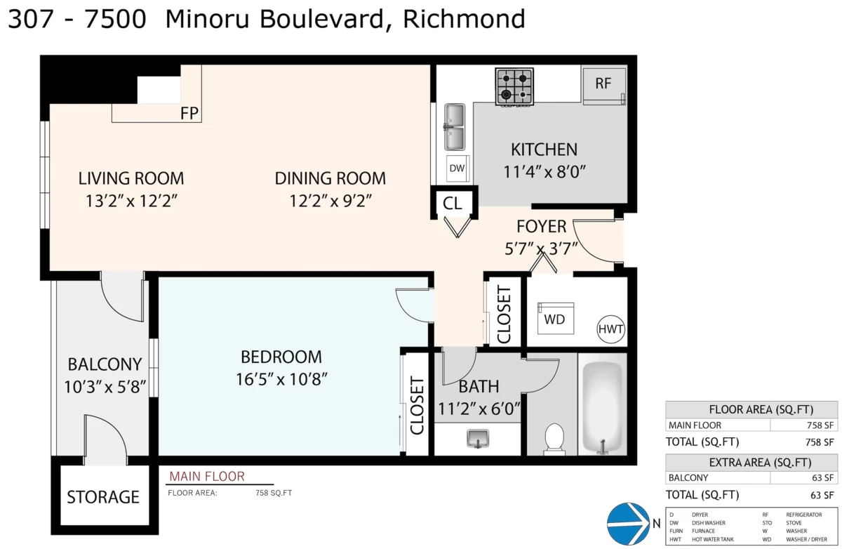 Exterior Rear Photo of 307 7500 Minoru Boulevard, Richmond, BC