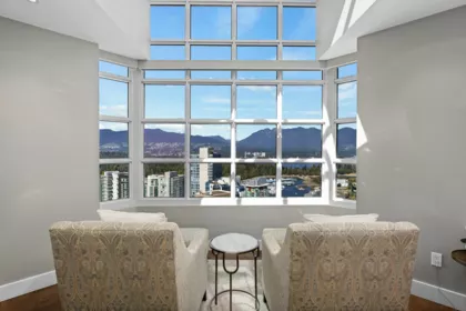 Aerial View of 3101 717 Jervis Street, Vancouver, BC