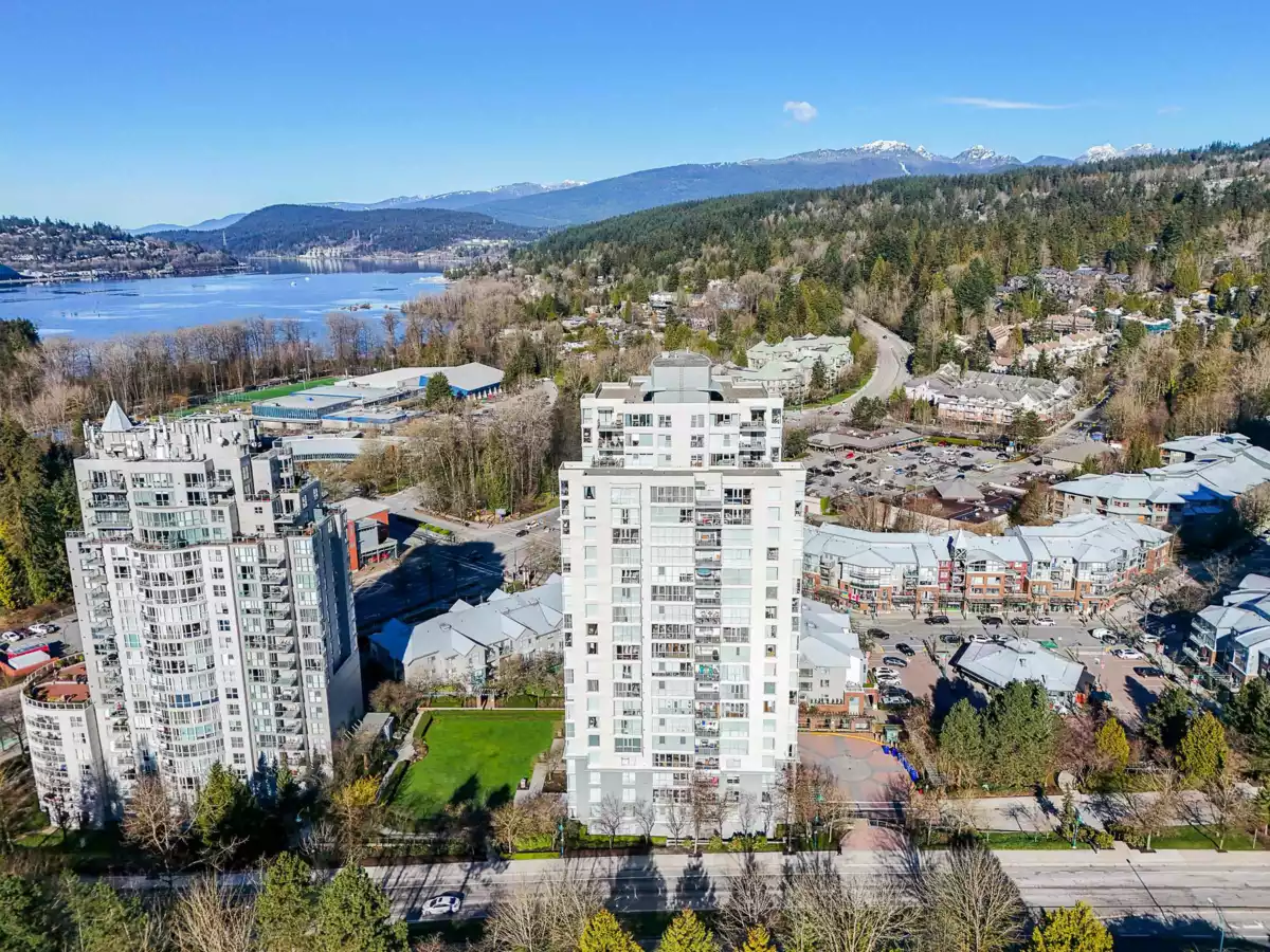 Aerial View of 1806 235 Guildford Way, Port Moody, BC