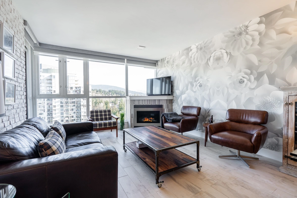 Living Room Photo of 1806 235 Guildford Way, Port Moody, BC
