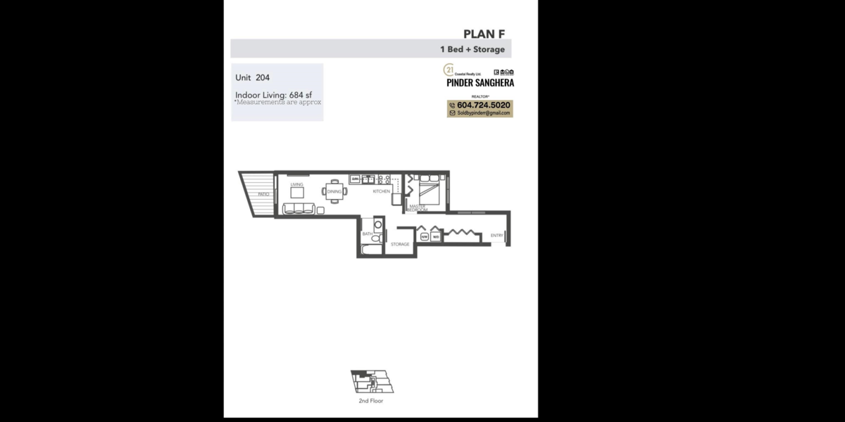 Primary Bedroom Photo of 204 3050 Kingsway, Vancouver, BC