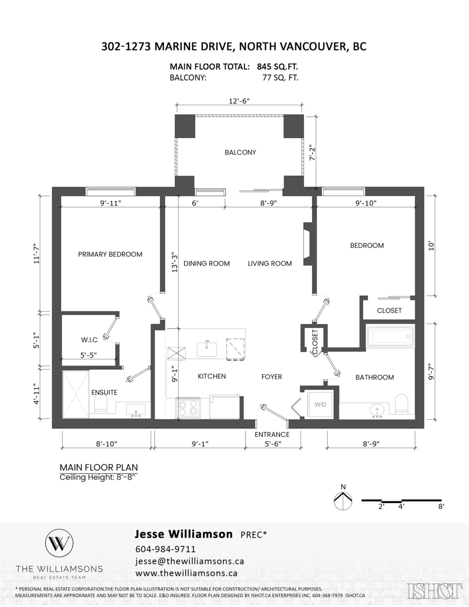 Staircase Photo of 302 1273 Marine Drive, North Vancouver, BC