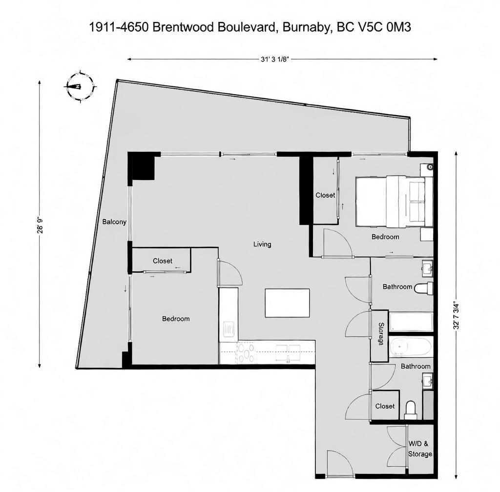 Staircase Photo of 1911 4650 Brentwood Boulevard, Burnaby, BC
