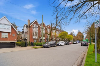 Aerial View of 2160 W 8th Avenue, Vancouver, BC