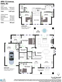 Aerial View of 4896 12 Avenue, Delta, BC