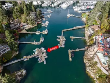 Aerial View of 5812 Eagle Island, West Vancouver, BC