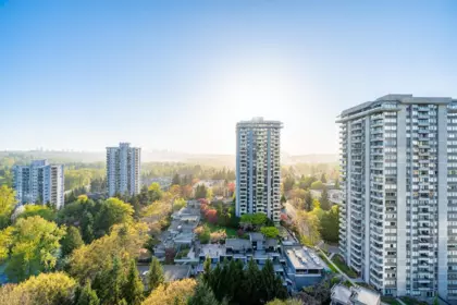 Outdoor Deck Photo of 2101 9521 Cardston Court, Burnaby, BC