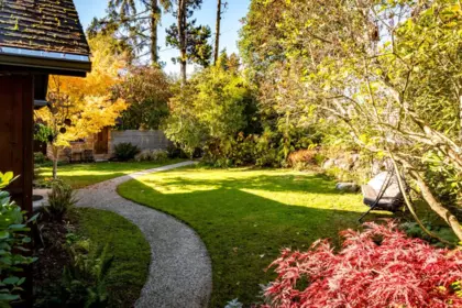 Aerial View of 5201 Havies Road, Sechelt, BC