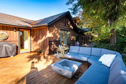 Backyard Photo of 5201 Havies Road, Sechelt, BC