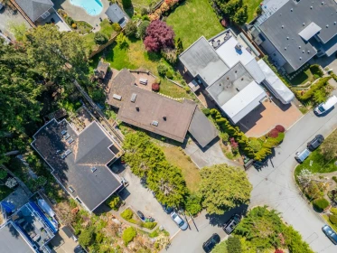 Aerial View of 241 W Balmoral Road, North Vancouver, BC