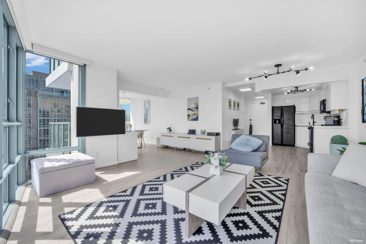 Living Room Photo of 2802 930 Cambie Street, Vancouver, BC