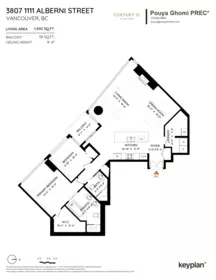 Entry Foyer Photo of 3807 1111 Alberni Street, Vancouver, BC