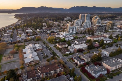 Aerial View of 105 15265 Roper Avenue, White Rock, BC