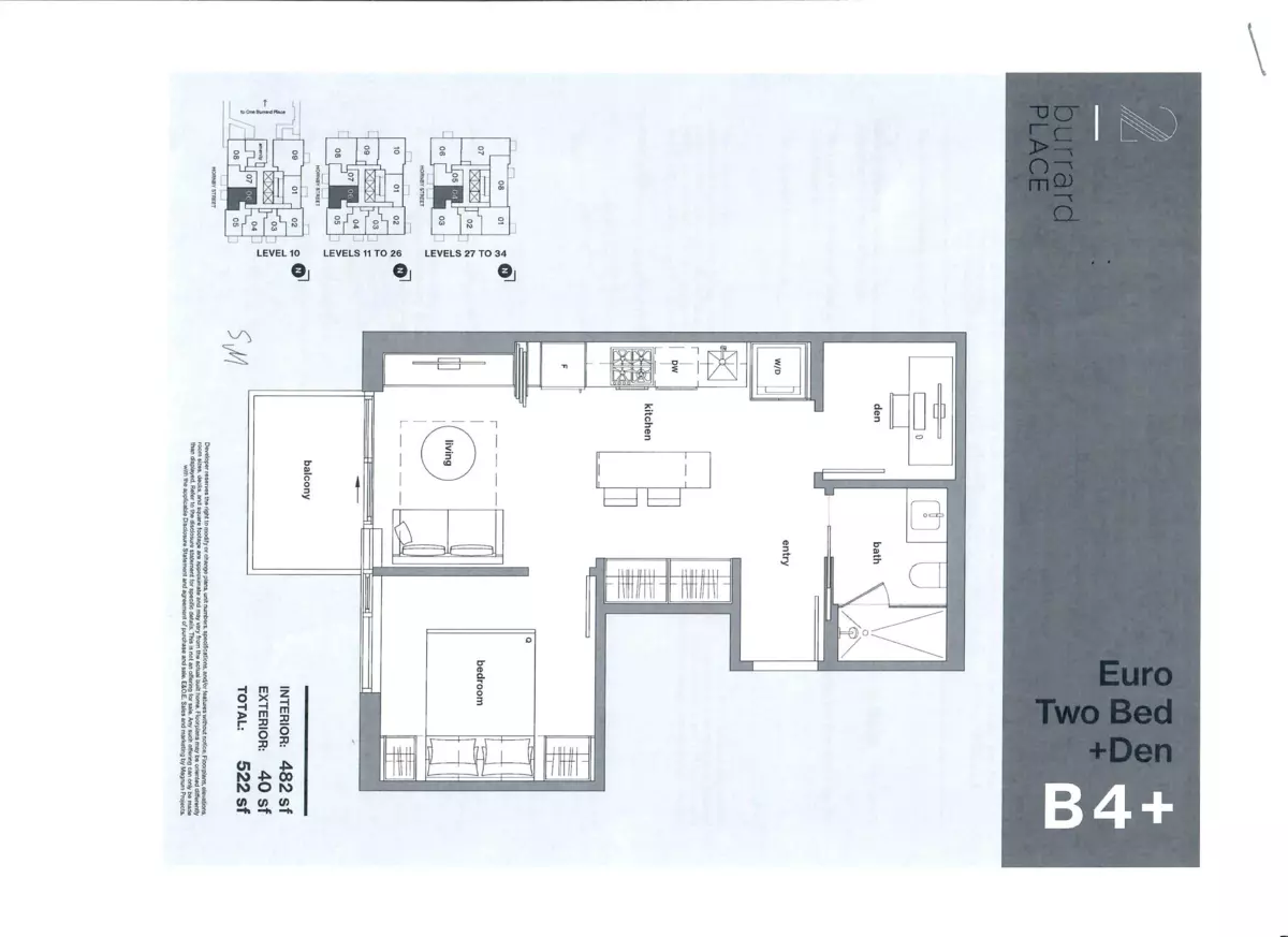 Exterior Rear Photo of 1506 1277 Hornby Street, Vancouver, BC