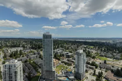 Aerial View of 4404 567 Clarke Road, Coquitlam, BC