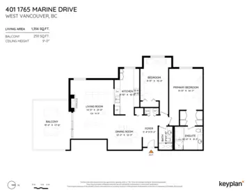 Staircase Photo of 401 1765 Marine Drive, West Vancouver, BC