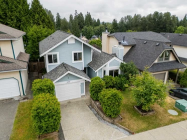 Aerial View of 1299 Jordan Street, Coquitlam, BC