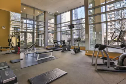 Basement Recreation Room Photo of 1401 1420 W Georgia Street, Vancouver, BC