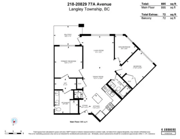 Backyard Photo of 218 20829 77a Avenue, Langley, BC