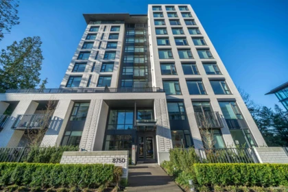 Aerial View of 1001 8750 University Crescent, Burnaby, BC