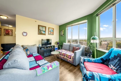 Family Room Photo of 1405 3489 Ascot Place, Vancouver, BC