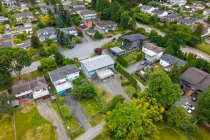 Aerial View of 7737 Allman Street, Burnaby, BC