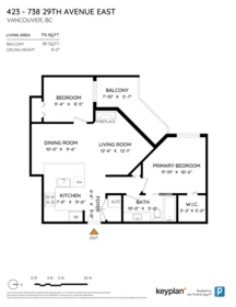 Aerial View of 423 738 E 29th Avenue, Vancouver, BC